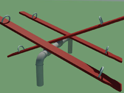 3d saw playground equipment model - see saw.max by Animation Anchor Line
